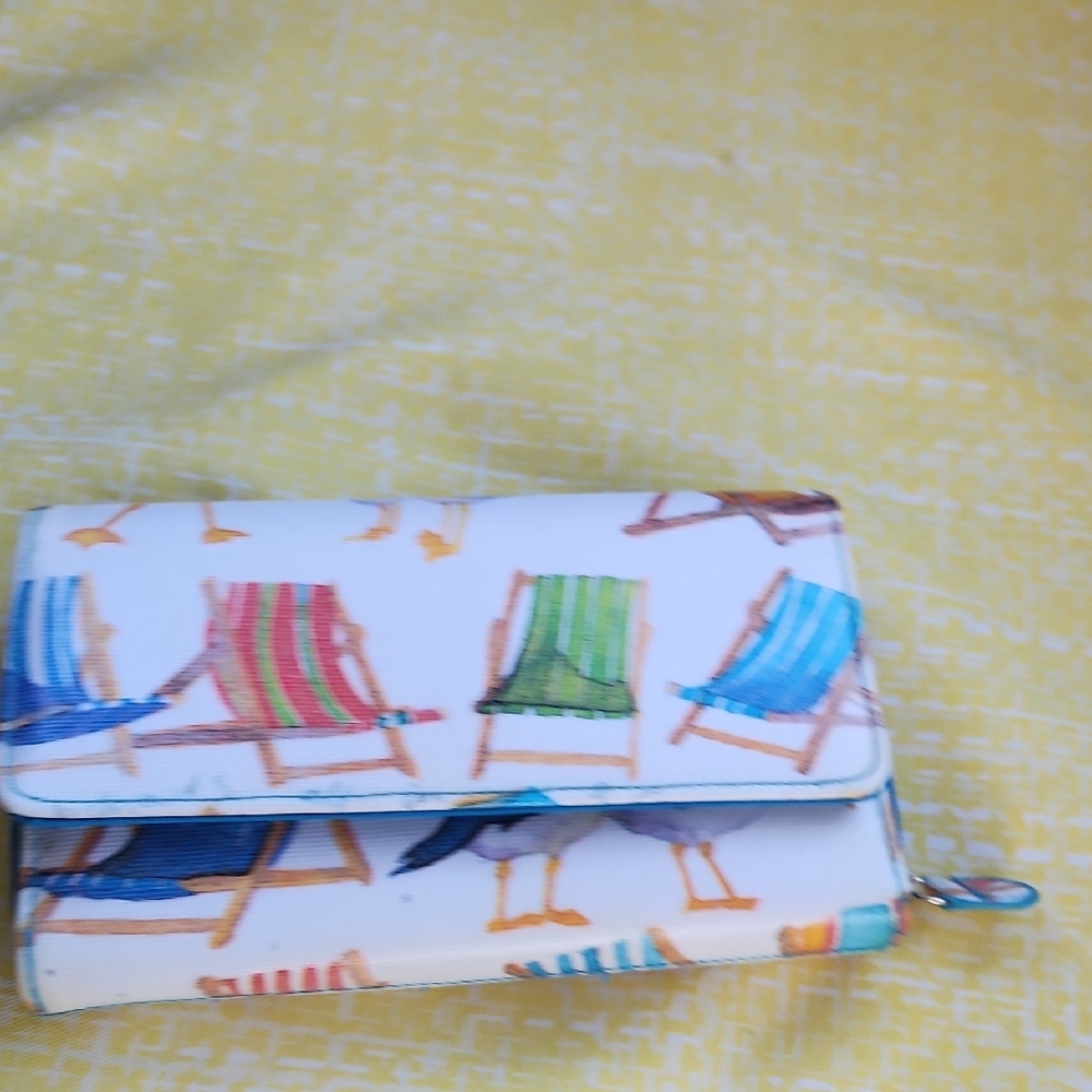 Source Unknown Canvas Wallet with Multicolor Beac… - image 13